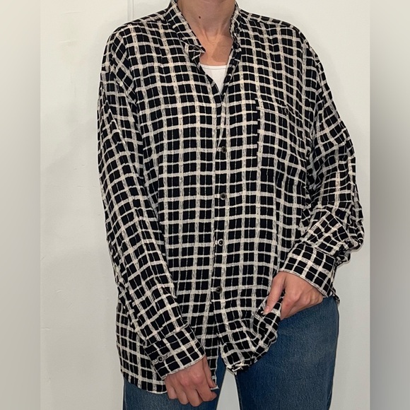 Men’s 80s printed blouse - Picture 6 of 9